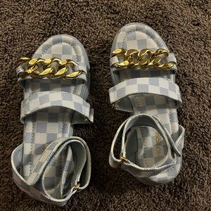 Fashion nova checkered sandals